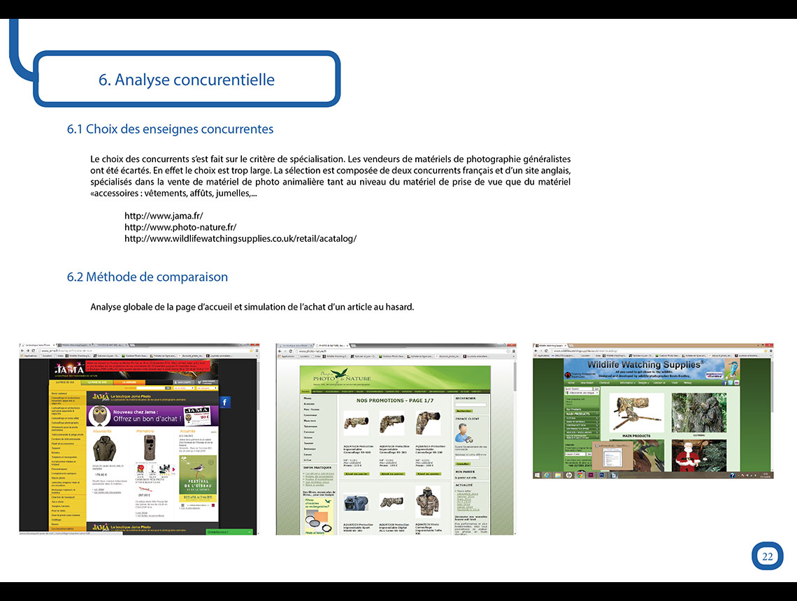 analyse concurrentielle de l'étude ergonomique discount photo import conçu et réalisé par creativemagmastudio.com