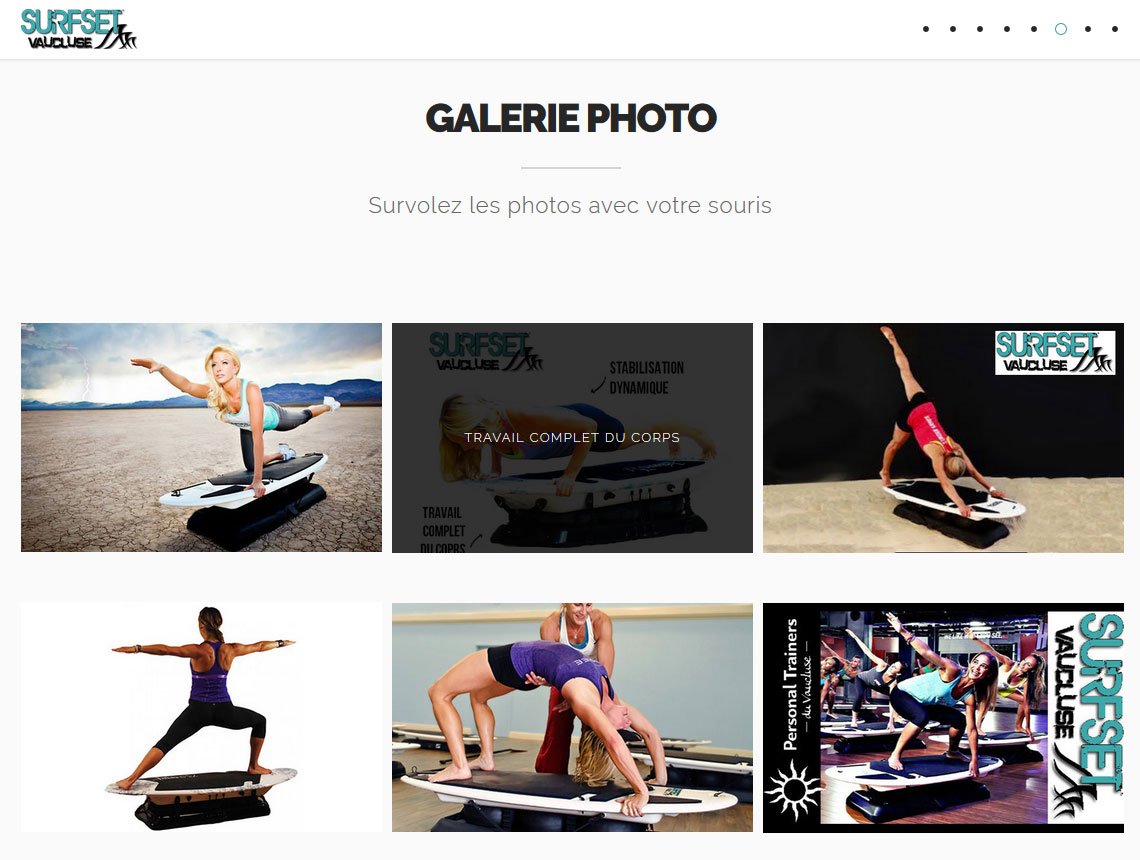 galerie photo du site web surfset-vaucluse.com conçu et réalisé par creativemagmastudio.com