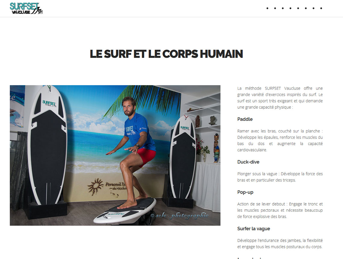 page informations du site web surfset-vaucluse.com conçu et réalisé par creativemagmastudio.com